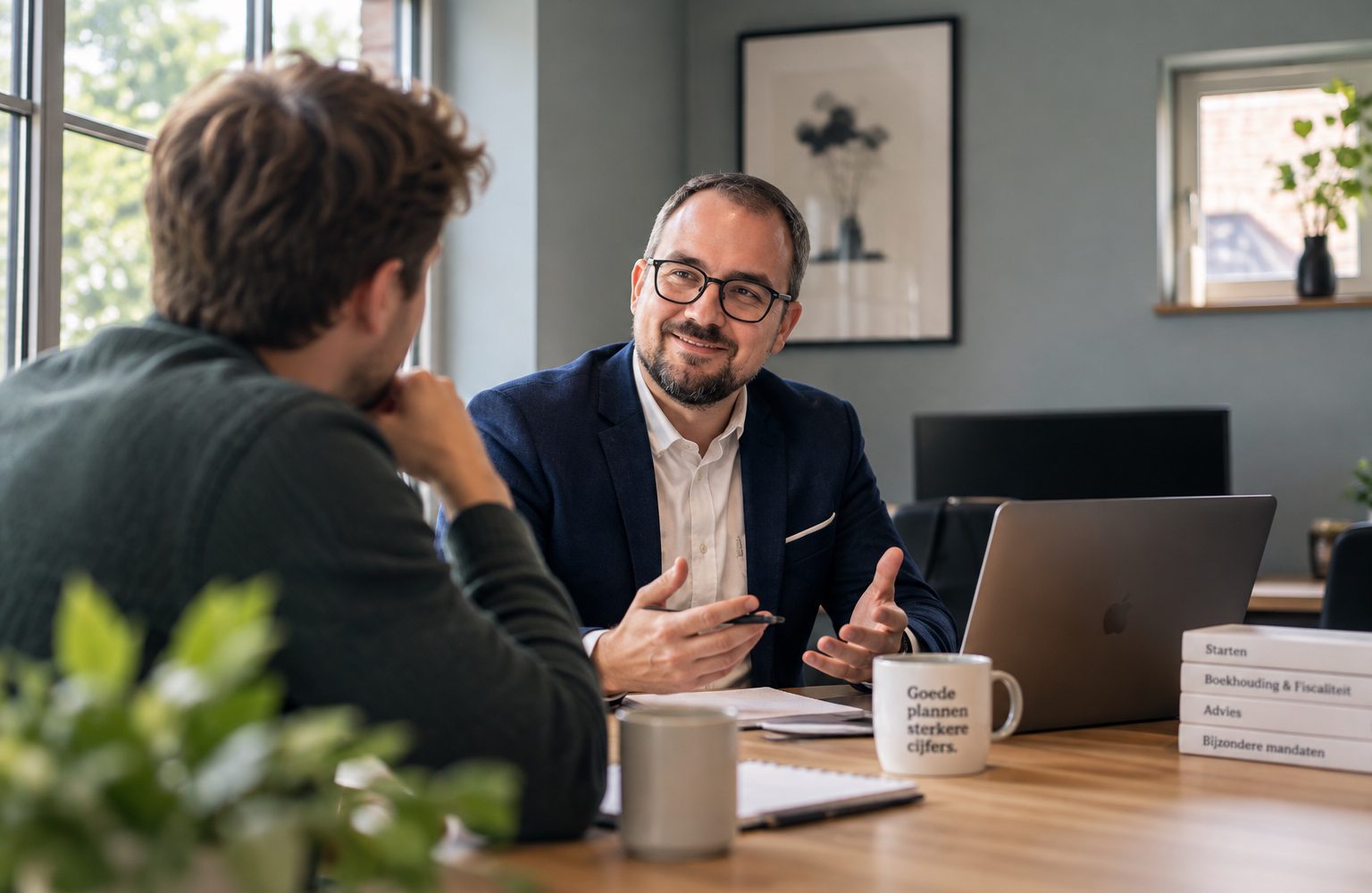 Startersbegeleiding — gesprek op kantoor