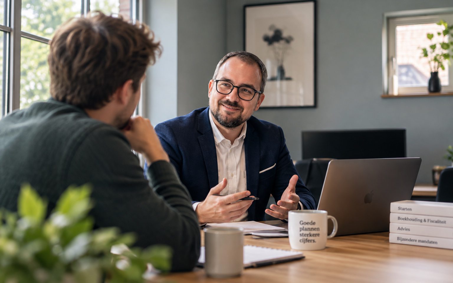 Startersbegeleiding — gesprek op kantoor